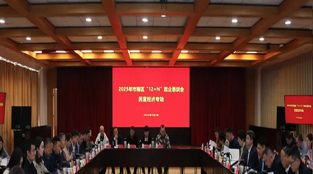 光明环保执行董事何锐受邀参加市南区2025年“12+N”政企恳谈会民营经济专场会议
